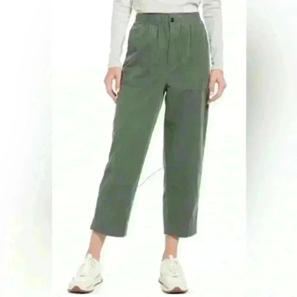 Madewell Hudson Corduroy Cropped Pants - Picture 1 of 9